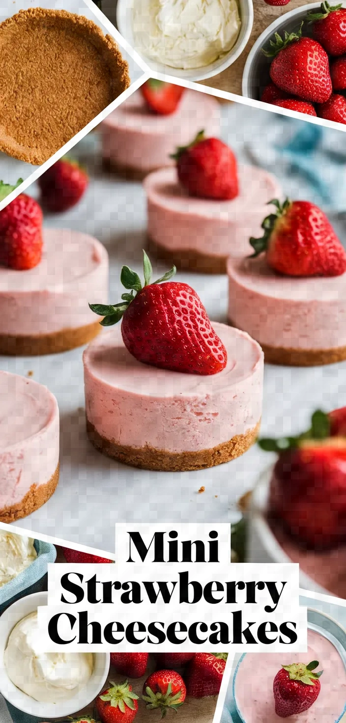 A photo of Mini Strawberry Cheesecakes Recipe