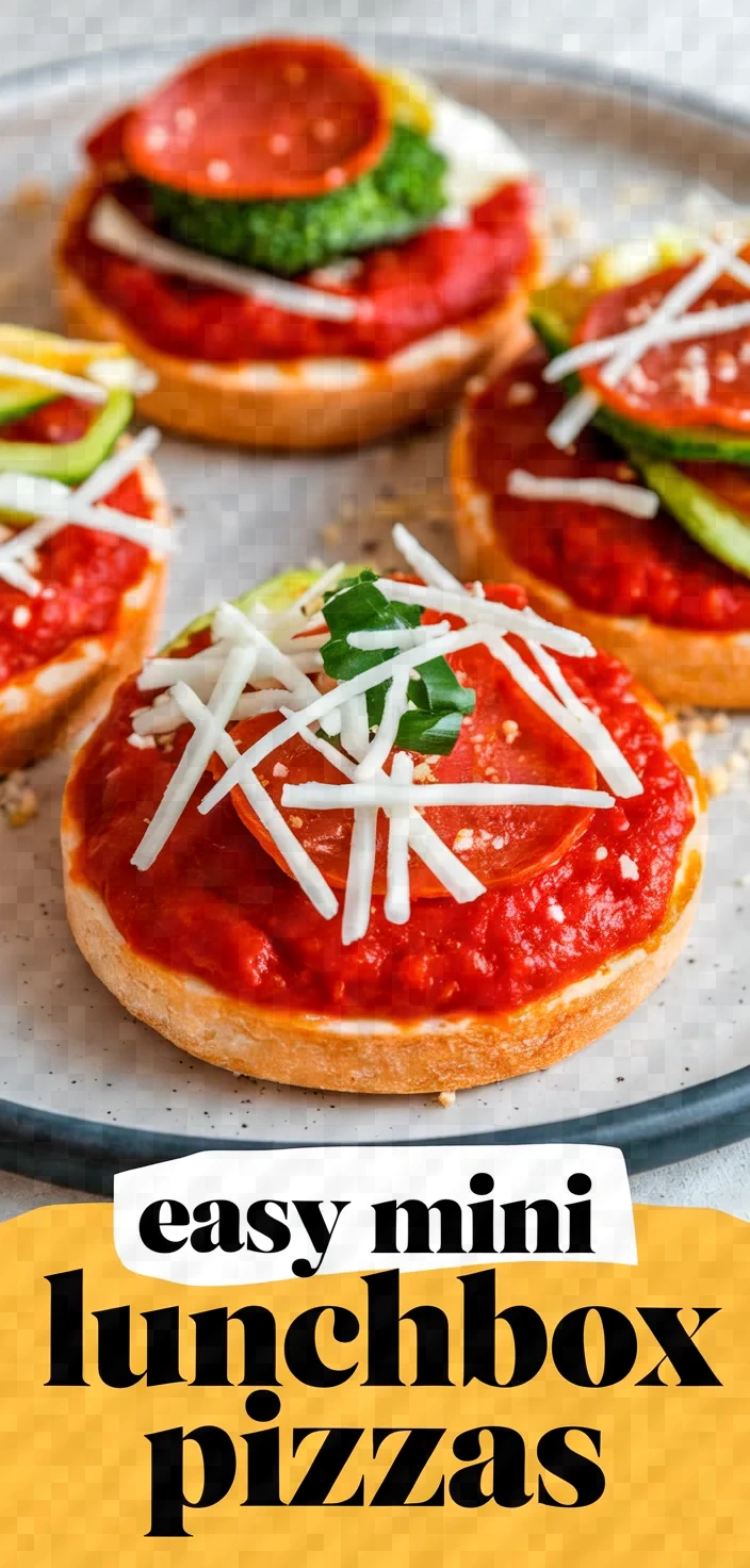 Easy Mini Lunchbox Pizzas Recipe