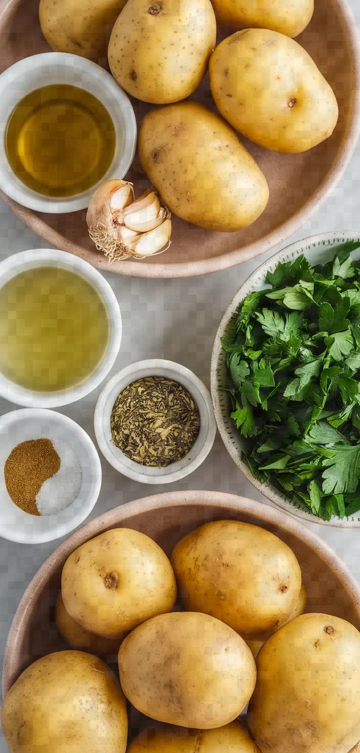 Ingredients photo for Greek Lemon Potatoes Recipe