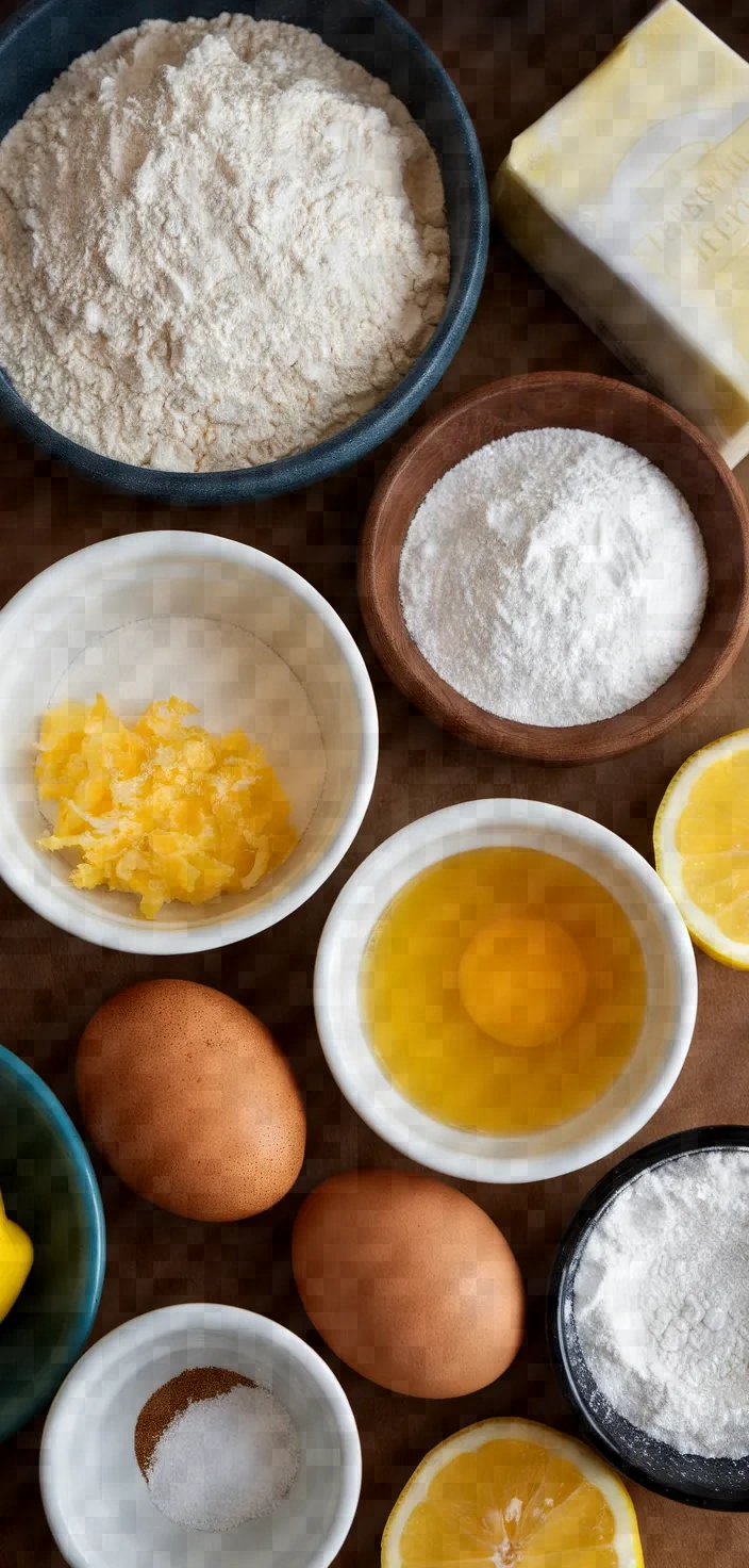 Ingredients photo for Lemon Cream Cheese Bars Recipe