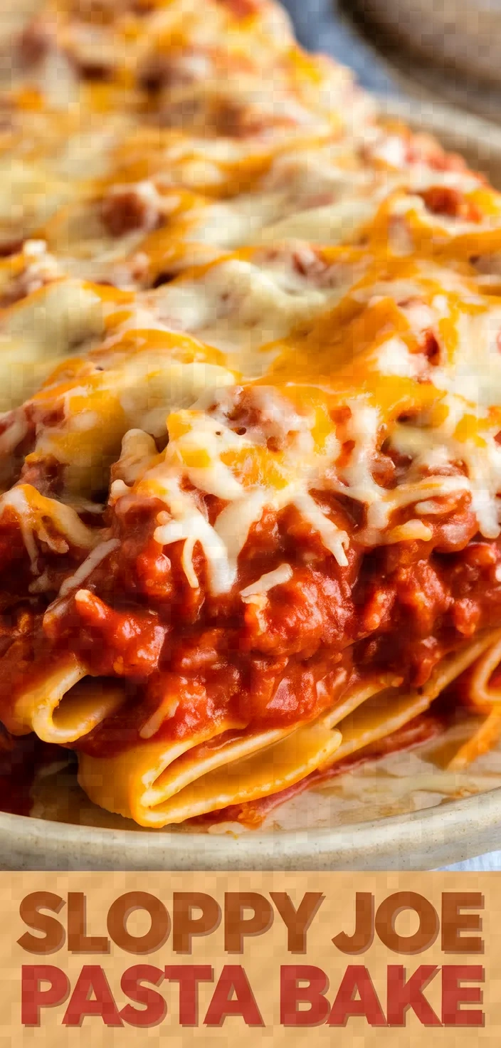 Quick Sloppy Joe Pasta Casserole Recipe