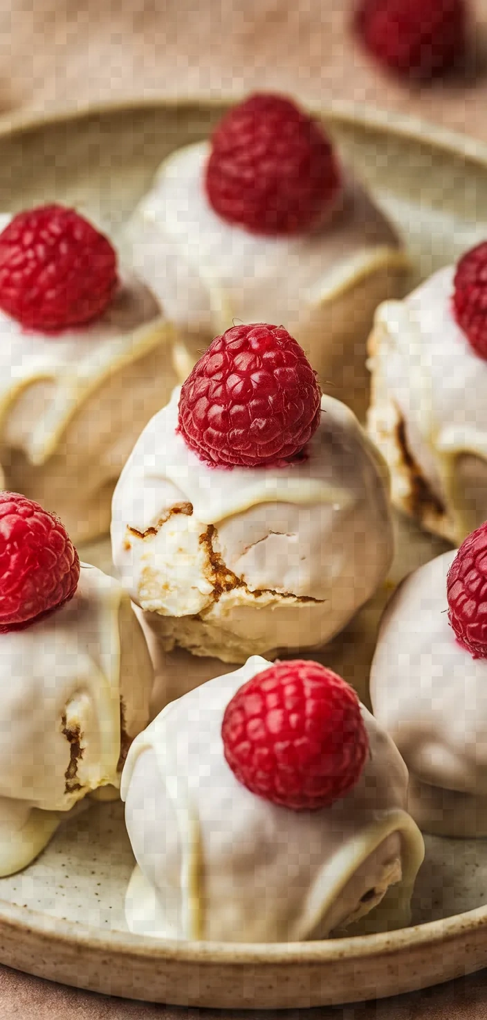 White Chocolate Raspberry Cheesecake Balls 2 Recipe