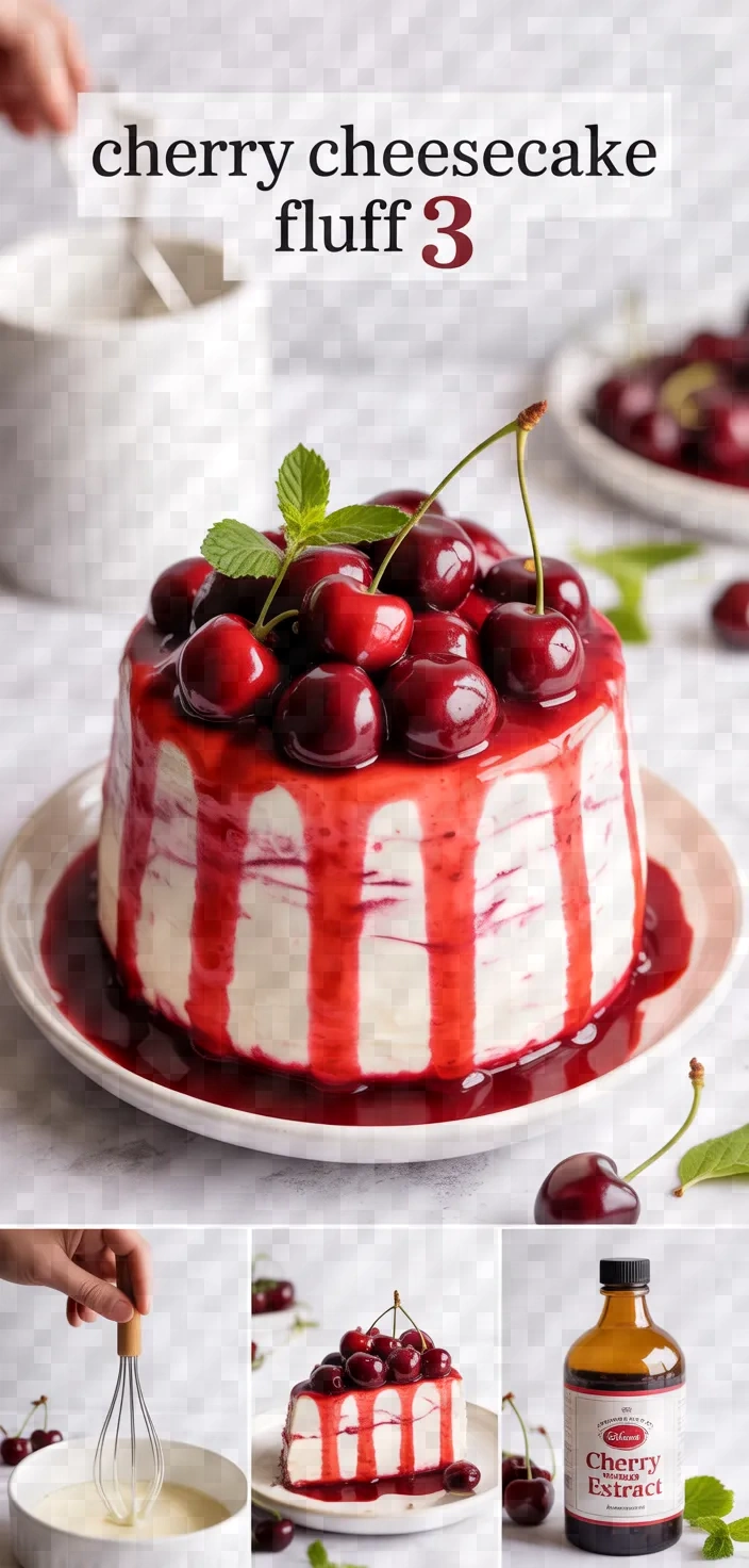 A photo of Cherry Cheesecake Fluff 3 Recipe