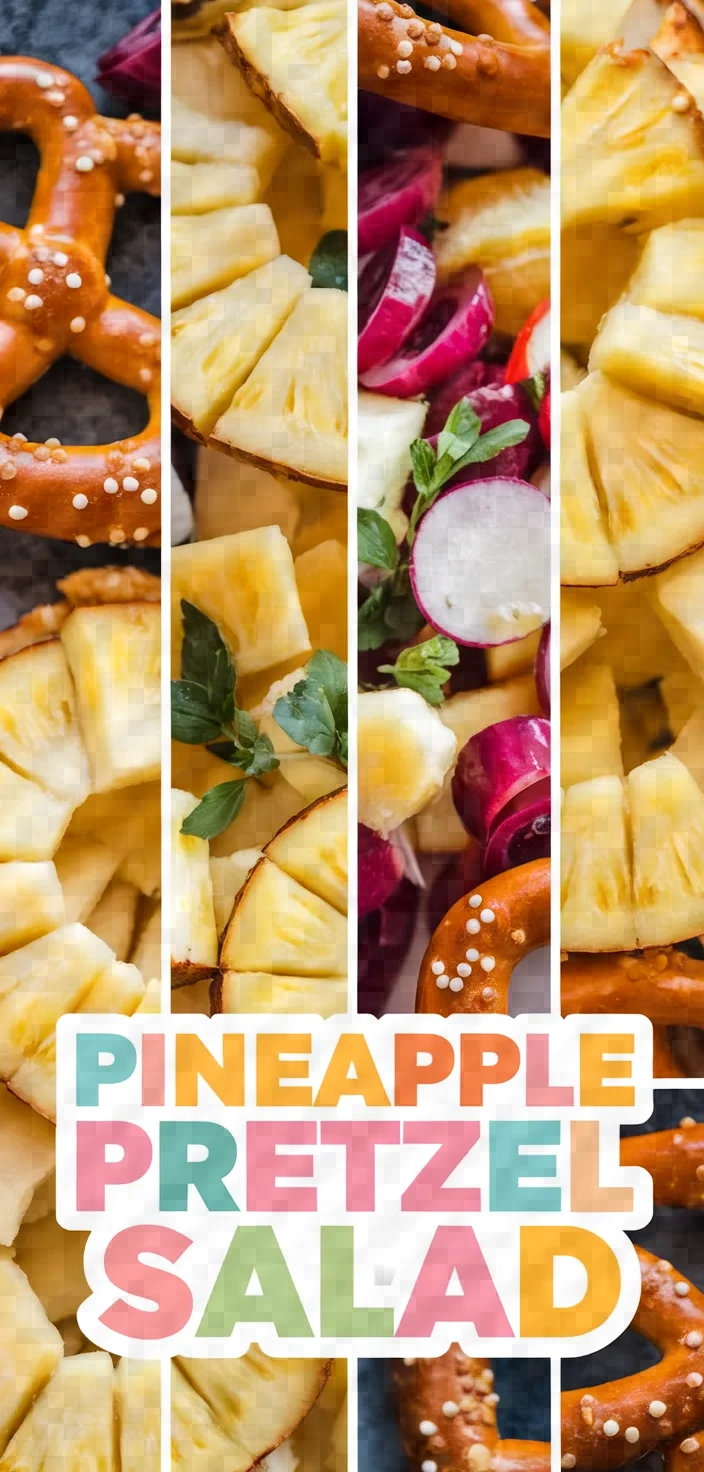 A photo of Pineapple Pretzel Salad Recipe