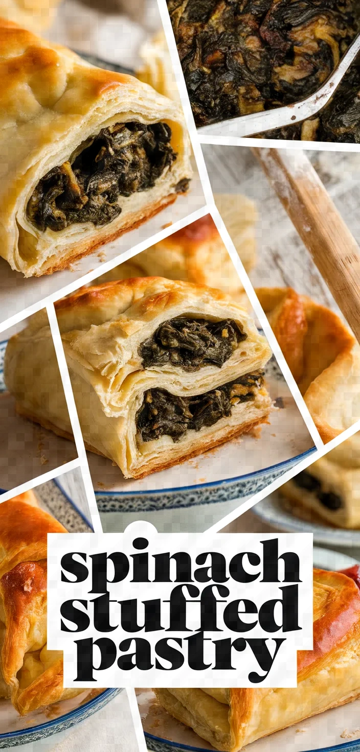 A photo of Spinach Stuffed Pastry Recipe