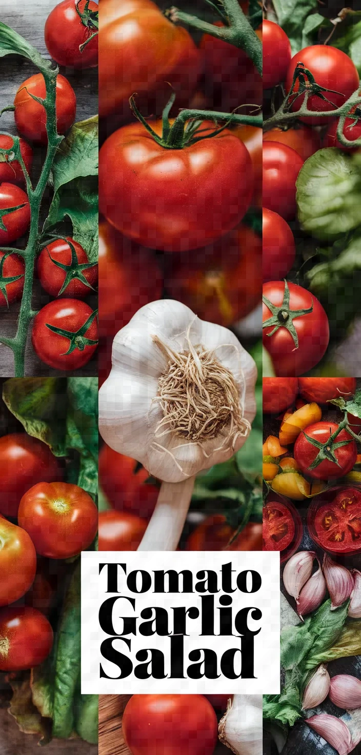 A photo of Tomato Garlic Salad Recipe