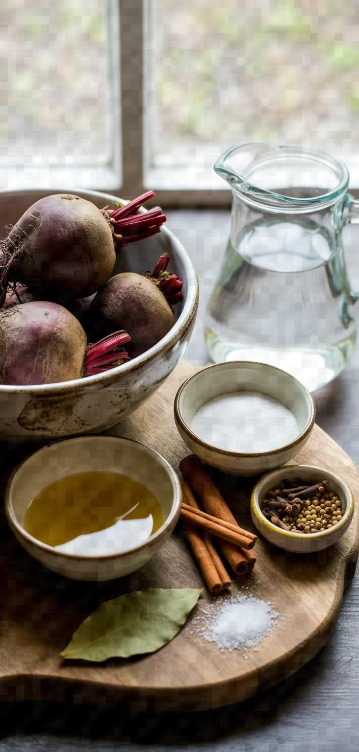 Ingredients photo for Homemade Pickled Beets Recipe