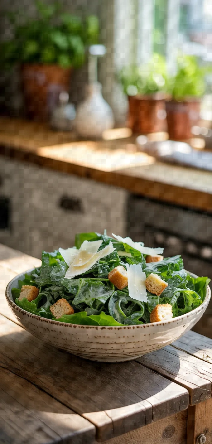 Photo of Kale Pasta Caesar Salad Recipe