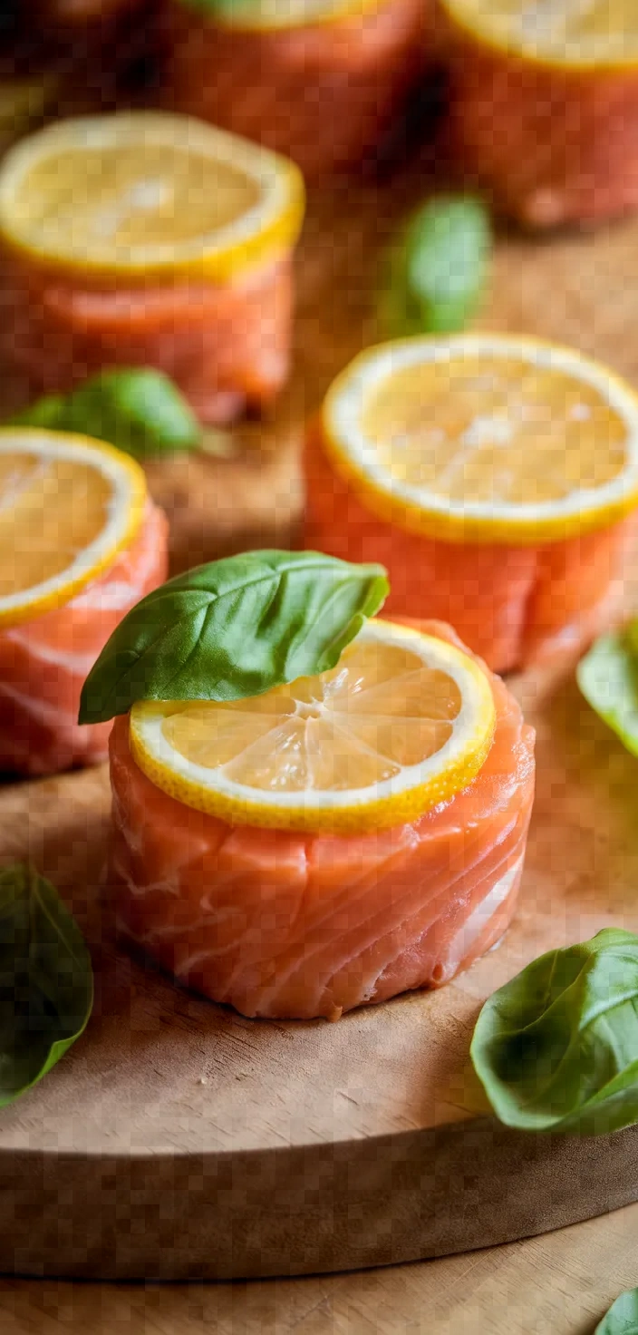 Lemon Basil Salmon Rolls Recipe