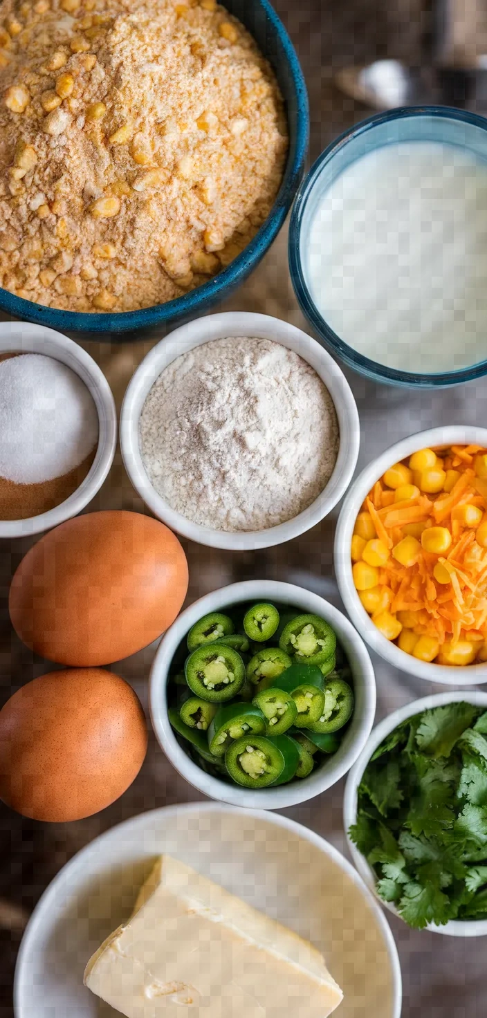 Ingredients photo for Mexican Cornbread Recipe