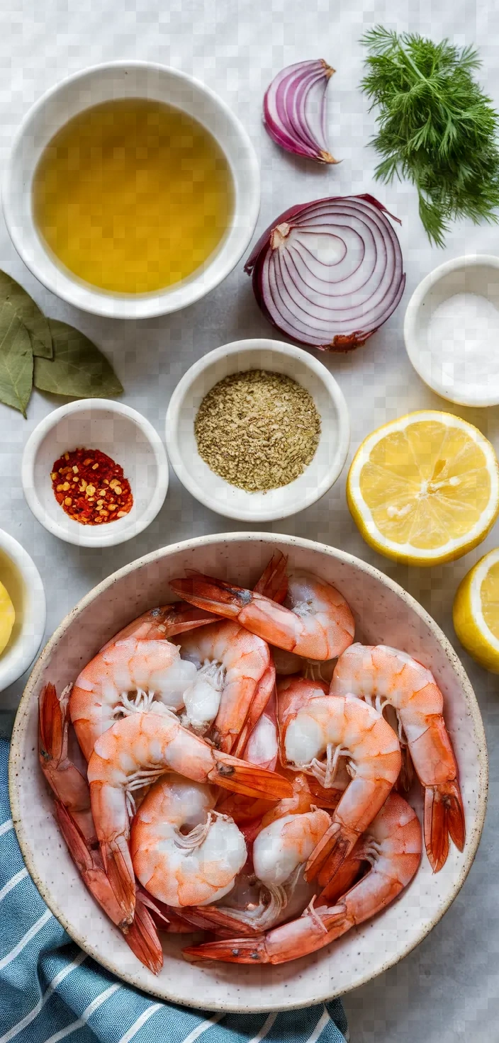 Ingredients photo for Spicy Pickled Shrimp Recipe