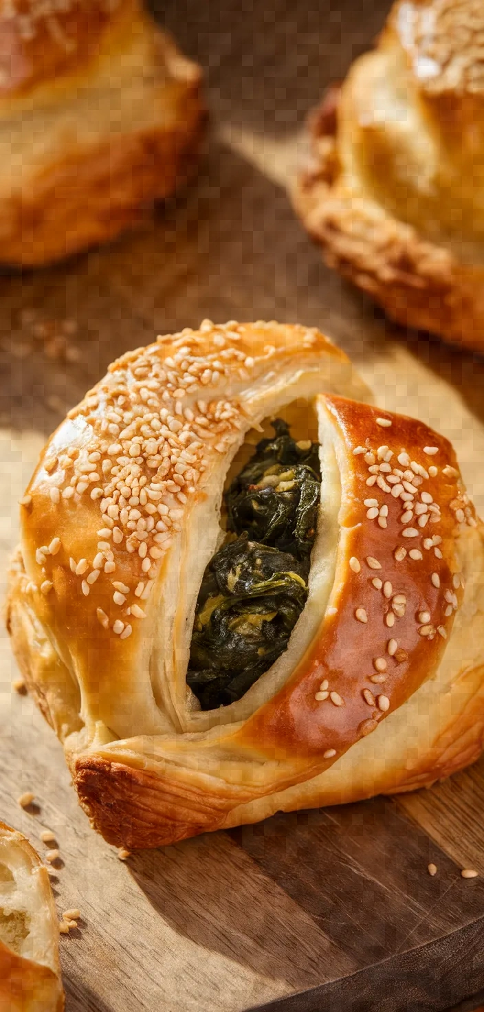 Spinach Stuffed Pastry Recipe