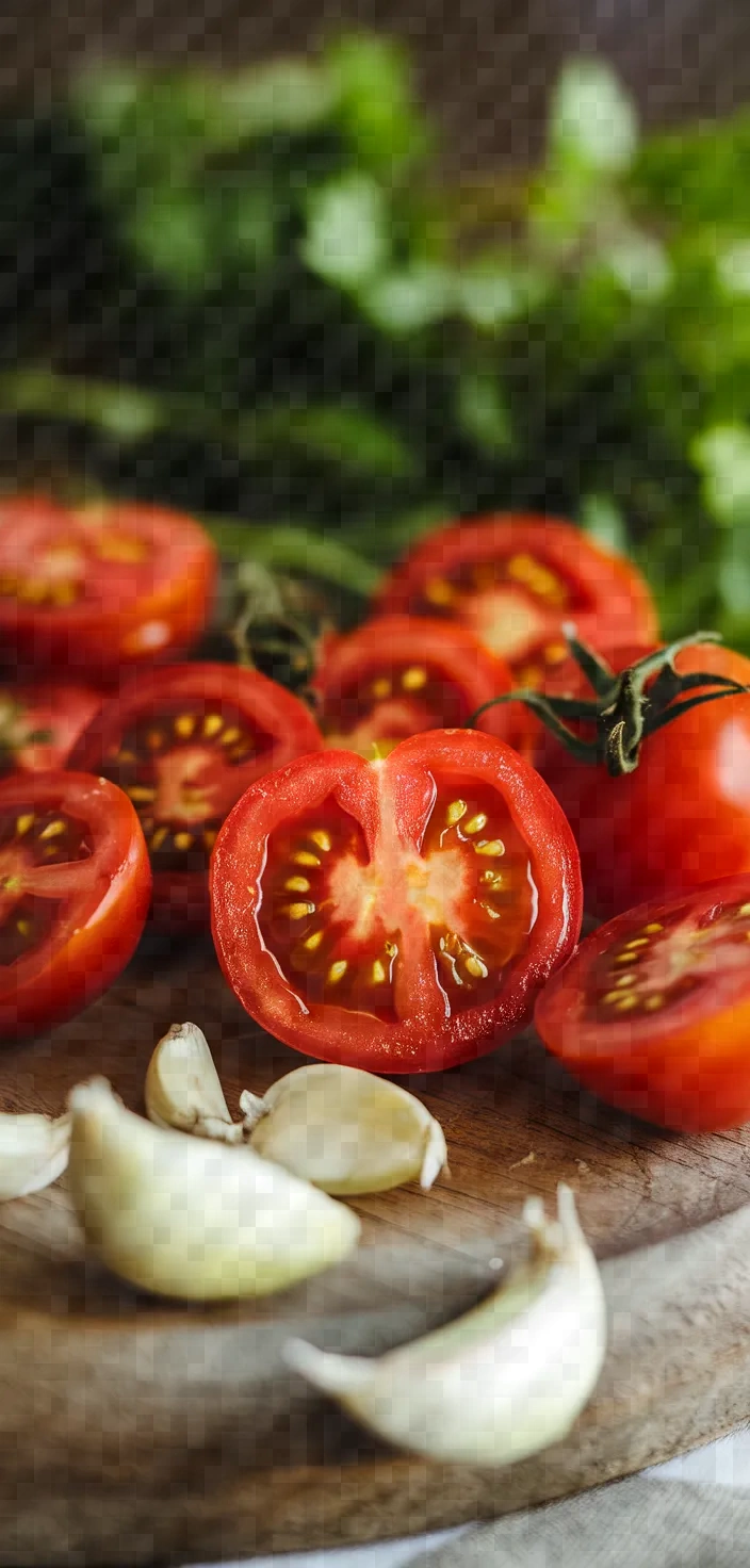 Tomato Garlic Salad Recipe