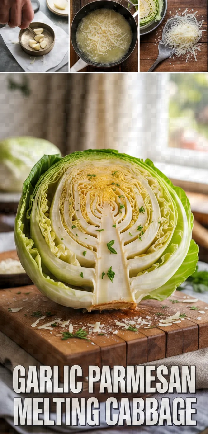 A photo of Garlic Parmesan Melting Cabbage Recipe